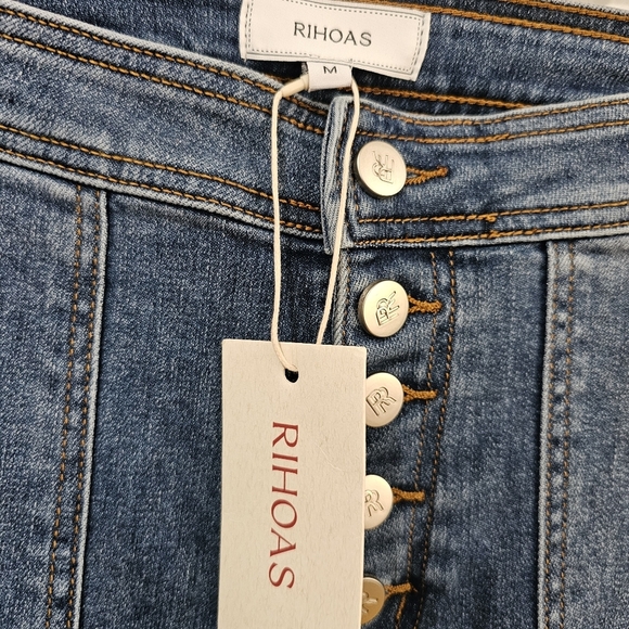 Rihoas Button Up Flare High Waist Jeans - Picture 6 of 7